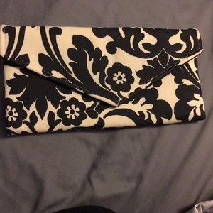 NWOT Damask envelope clutch